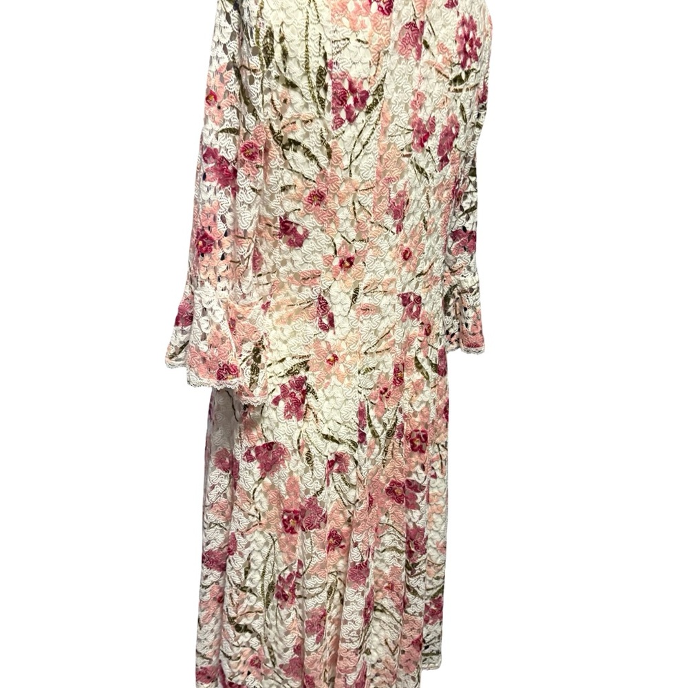 Rabbit Rabbit Rabbit Pink Floral Long Sleeve Dress - Picture 4 of 7